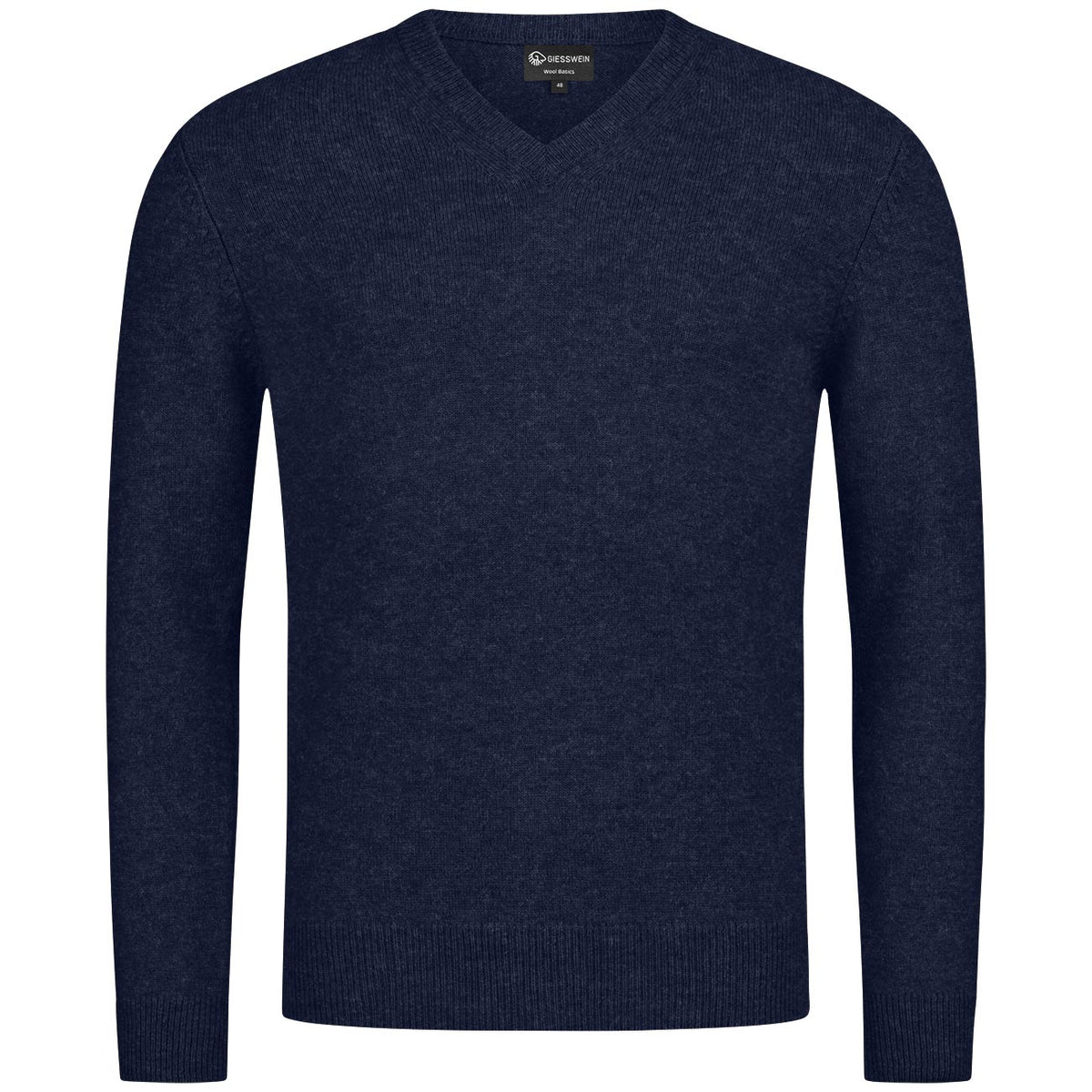 Pull Homme Wolsey Col V - Laine Mérinos Mélangée, Gris, Taille 2XL